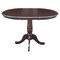 International Concepts Round 36 in Rd Top Pedestal Table, 12 in Leaf, 28.9 inH, Dining Height, Rich Mocha, 36 W, 48 L K15-36RXT - alternate 5